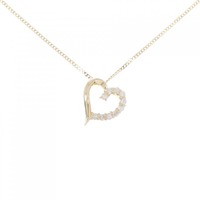 K18YG ハート ダイヤモンド ネックレス 0.20CT