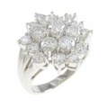 PT フラワー ダイヤモンド リング 2.16CT
