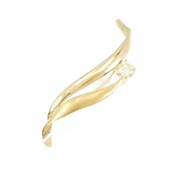 K18YG ダイヤモンド ブローチ 0.50CT