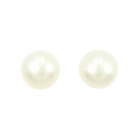 K14WG 白蝶パール ピアス 13.7mm