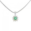 PT/K18YG エメラルド ネックレス 0.50CT