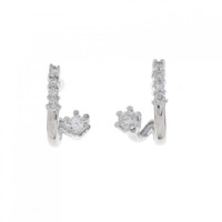 K18WG ダイヤモンド ピアス 0.21CT