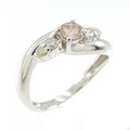 K18WG ダイヤモンド リング 0.40CT