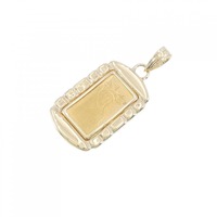 K18YG枠 インゴット ペンダント