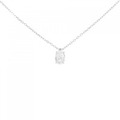 PT ダイヤモンド ネックレス 0.31CT D VS2 オーバルカット