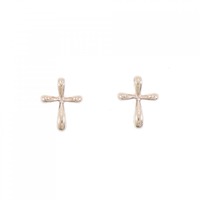 K18PG クロス ピアス