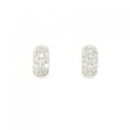 K18WG パヴェ ダイヤモンド ピアス 0.50CT