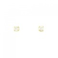 K18YG ソリティア ダイヤモンド ピアス 0.2CT
