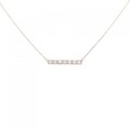 K18YG ダイヤモンド ネックレス 0.15CT