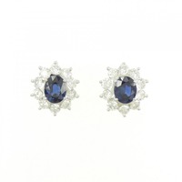 PT サファイヤ ピアス 1.43CT
