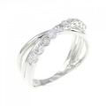 K18WG ダイヤモンド リング 0.4CT