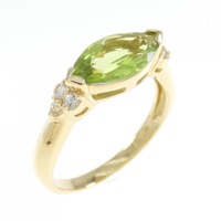 K18YG ペリドット リング