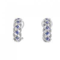 K18WG サファイヤ ピアス/イヤリング 0.22CT