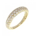 K18YG パヴェ ダイヤモンド リング 1.00CT