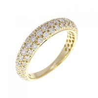 K18YG パヴェ ダイヤモンド リング 1.00CT