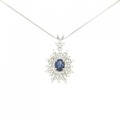 PT サファイヤ ネックレス 1.11CT
