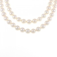 シルバークラスプ アコヤパール ネックレス 7-7.5mm