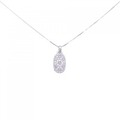 K18WG ピンクダイヤモンド ネックレス 0.21CT