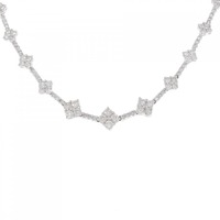 K18WG ダイヤモンド ネックレス 6.00CT