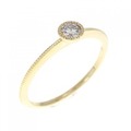K18YG ダイヤモンド リング 0.15CT