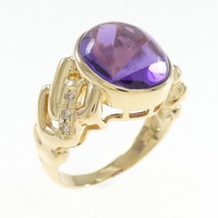 K18YG アメジスト リング