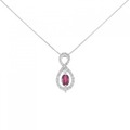 PT ルビー ネックレス 0.51CT