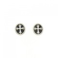 【新品】PT クロス オニキス ピアス