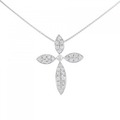 K18WG ダイヤモンド ネックレス 0.93CT