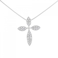 K18WG ダイヤモンド ネックレス 0.93CT