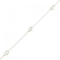 K18WG ダイヤモンド ブレスレット 0.25CT
