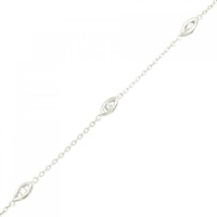 K18WG ダイヤモンド ブレスレット 0.25CT