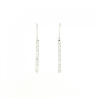 【新品】K18WG ダイヤモンド ピアス 0.20CT