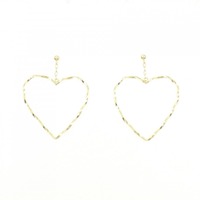 【新品】K18YG ハート ピアス