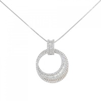 750WG/750PG/K18WG ダイヤモンド ネックレス 1.06CT