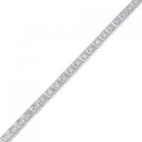K18WG ダイヤモンド ブレスレット 1.00CT