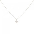 ヴァンドーム クロス ダイヤモンド ネックレス 0.23CT
