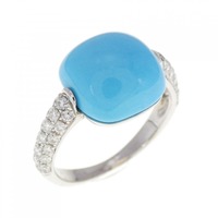 K18WG ターコイズ リング 3.90CT