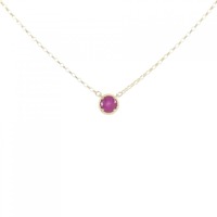 K18YG ルビー ネックレス