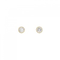 【リメイク】K18YG/ST ダイヤモンド ピアス 0.318CT 0.338CT H SI2 Good