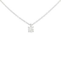 ティファニー ソリティア ネックレス 0.23CT J VS2 3EXT