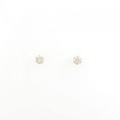 K18YG ソリティア ダイヤモンド ピアス 0.2CT