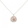 タサキ フラワー ダイヤモンド ネックレス 0.21CT