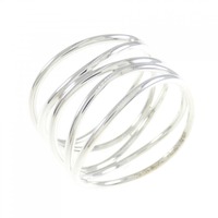 ティファニー ウェーブ 5ロウ リング