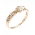 K18PG ダイヤモンド リング 0.45CT