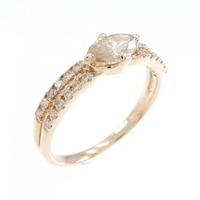 K18PG ダイヤモンド リング 0.45CT