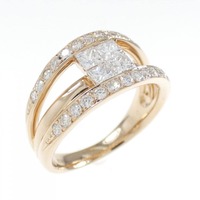 K18PG ダイヤモンド リング 1.00CT