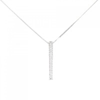 K18WG ダイヤモンド ネックレス 0.10CT
