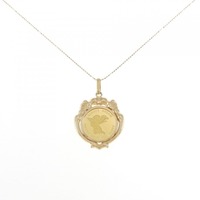 K18YG枠 コイン ネックレス