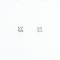 PT ソリティア ダイヤモンド ピアス 0.50CT