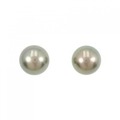 K14WG 黒蝶パール ピアス 11.3mm